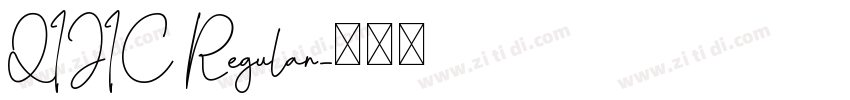 QIJIC Regular字体转换